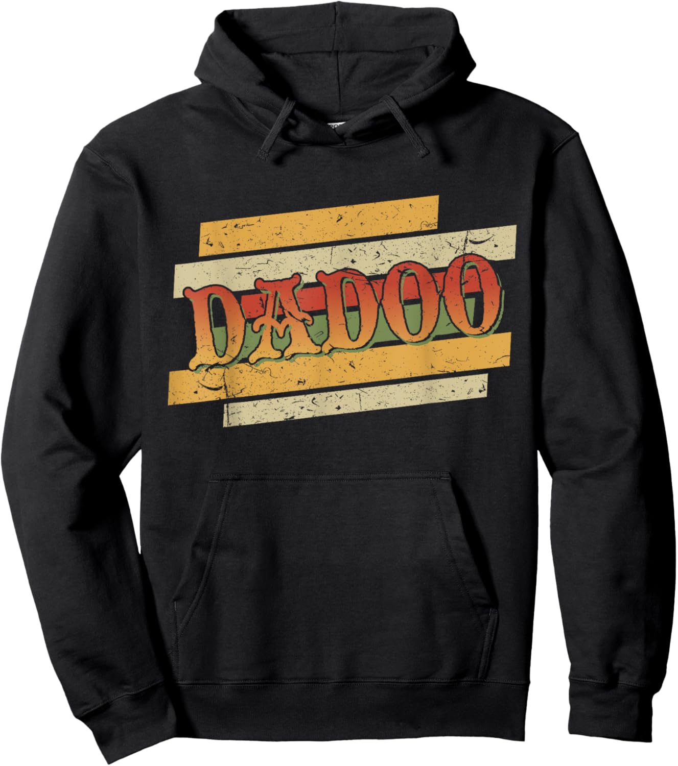 Funny DADOO Retro Vintage Stepdad Stepfather Hoodie - Hoodie | Black