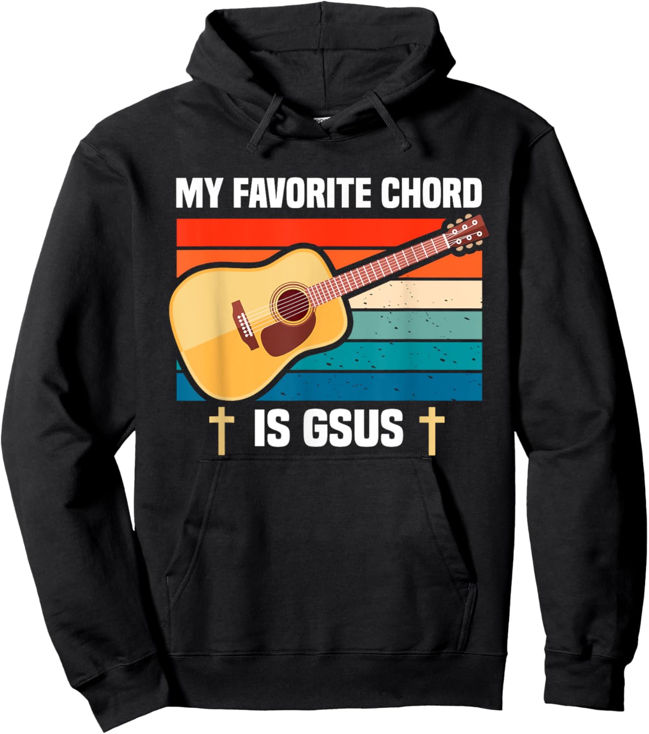 Guitar Player My favorite chord is Gsus| Guitarist Hoodie - Hoodie | Black