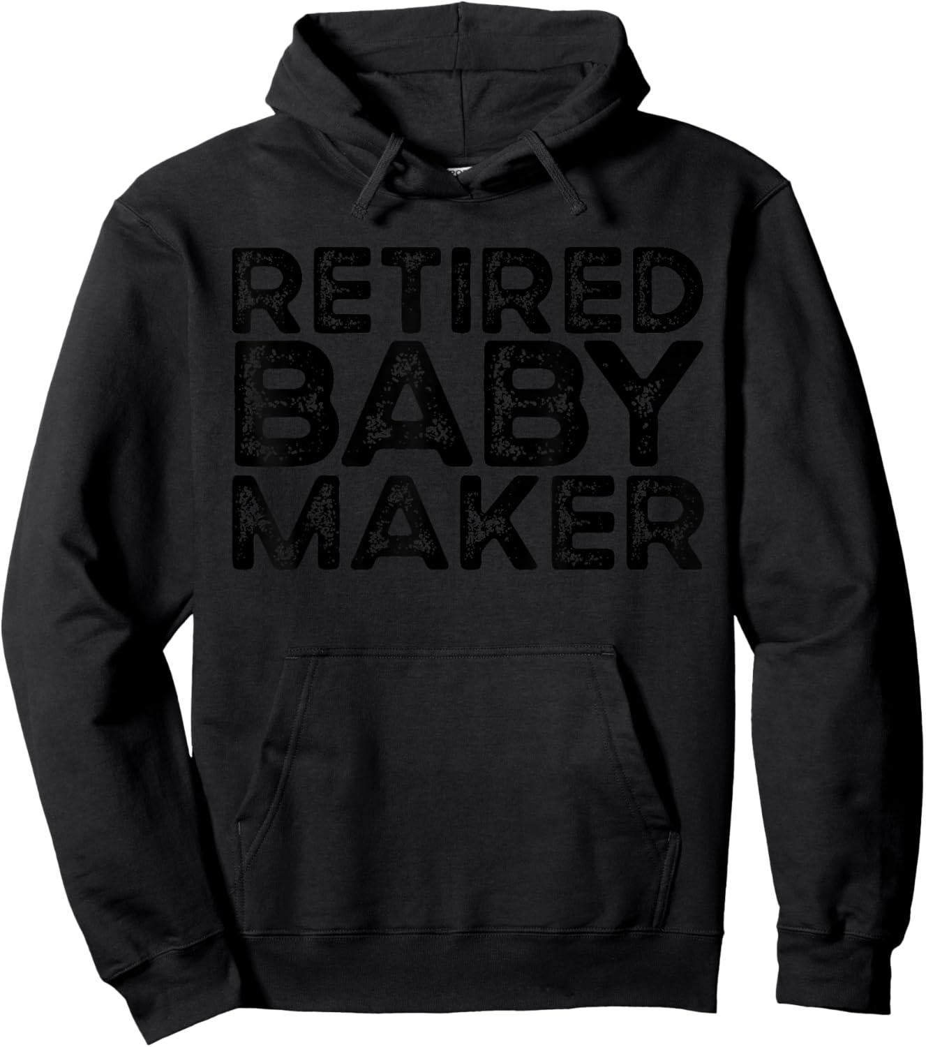 Retired Baby Maker Funny Men's Vasectomy Gift Vasectomy Hoodie - Hoodie | Black
