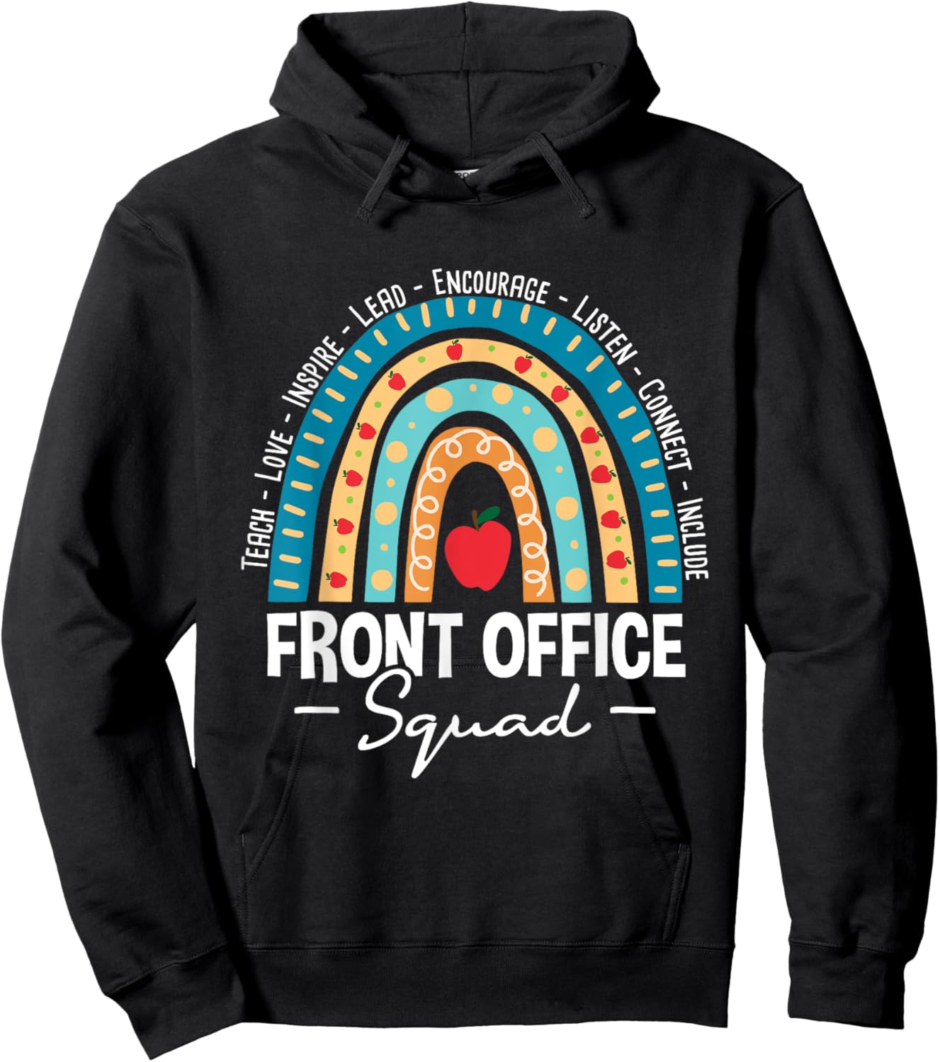 Front Office Squad - School Admin Administrative Assistant Hoodie - Hoodie | Black