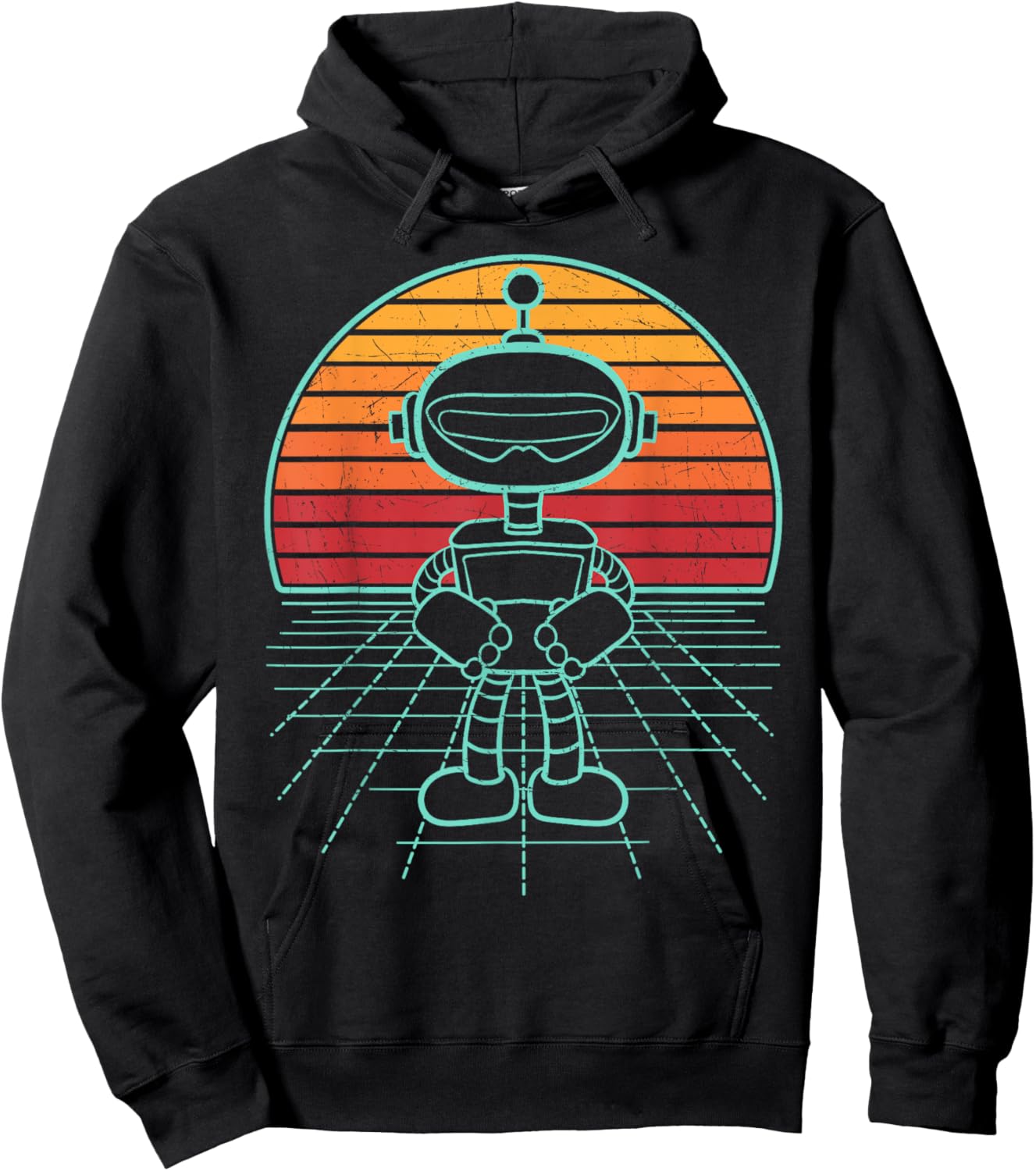 Robot Retro Robotics Lover Roboticist Engineering Science Hoodie - Hoodie | Black