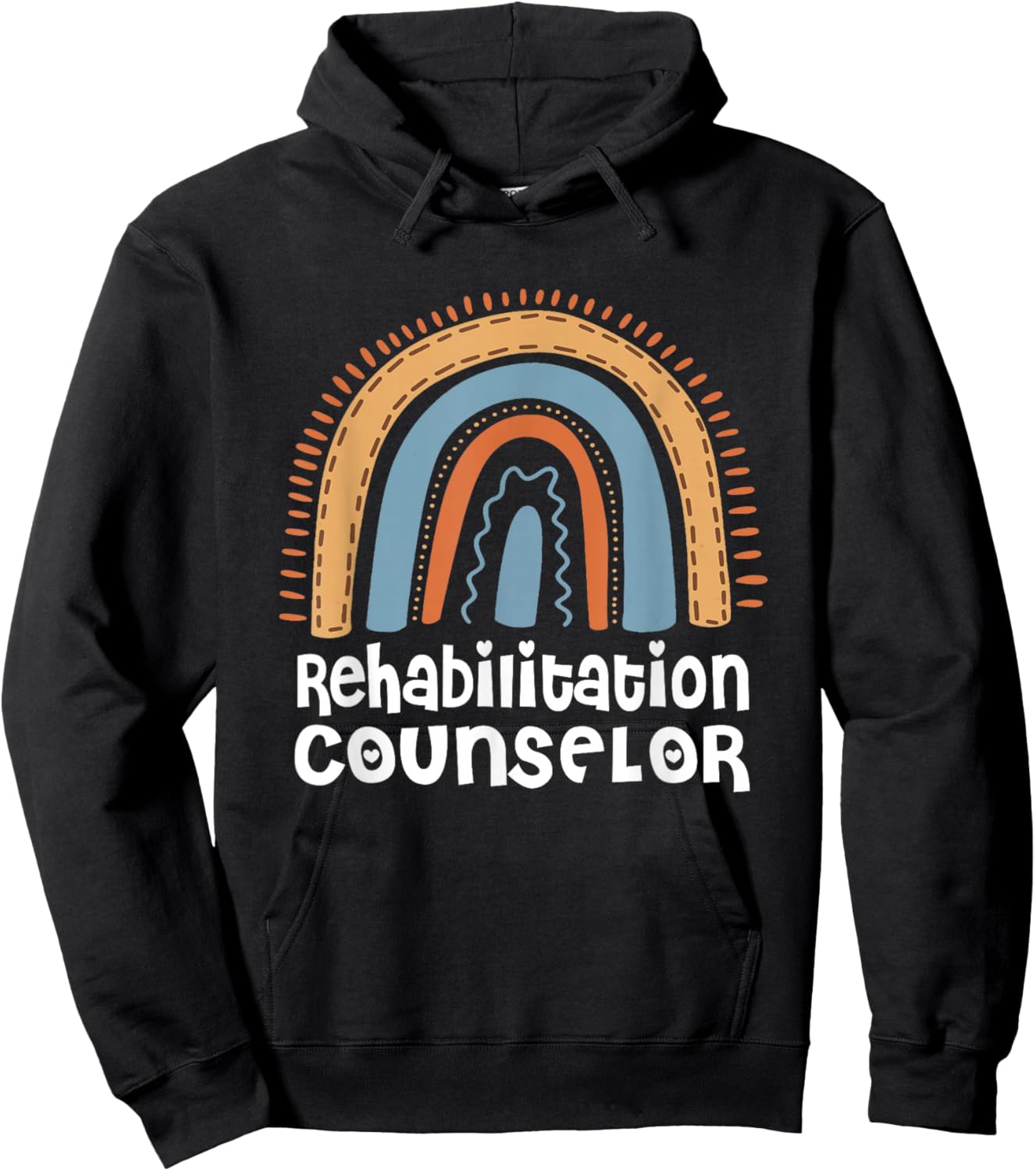 Funny Vintage - Rehabilitation Counselor Hoodie - Hoodie | Black