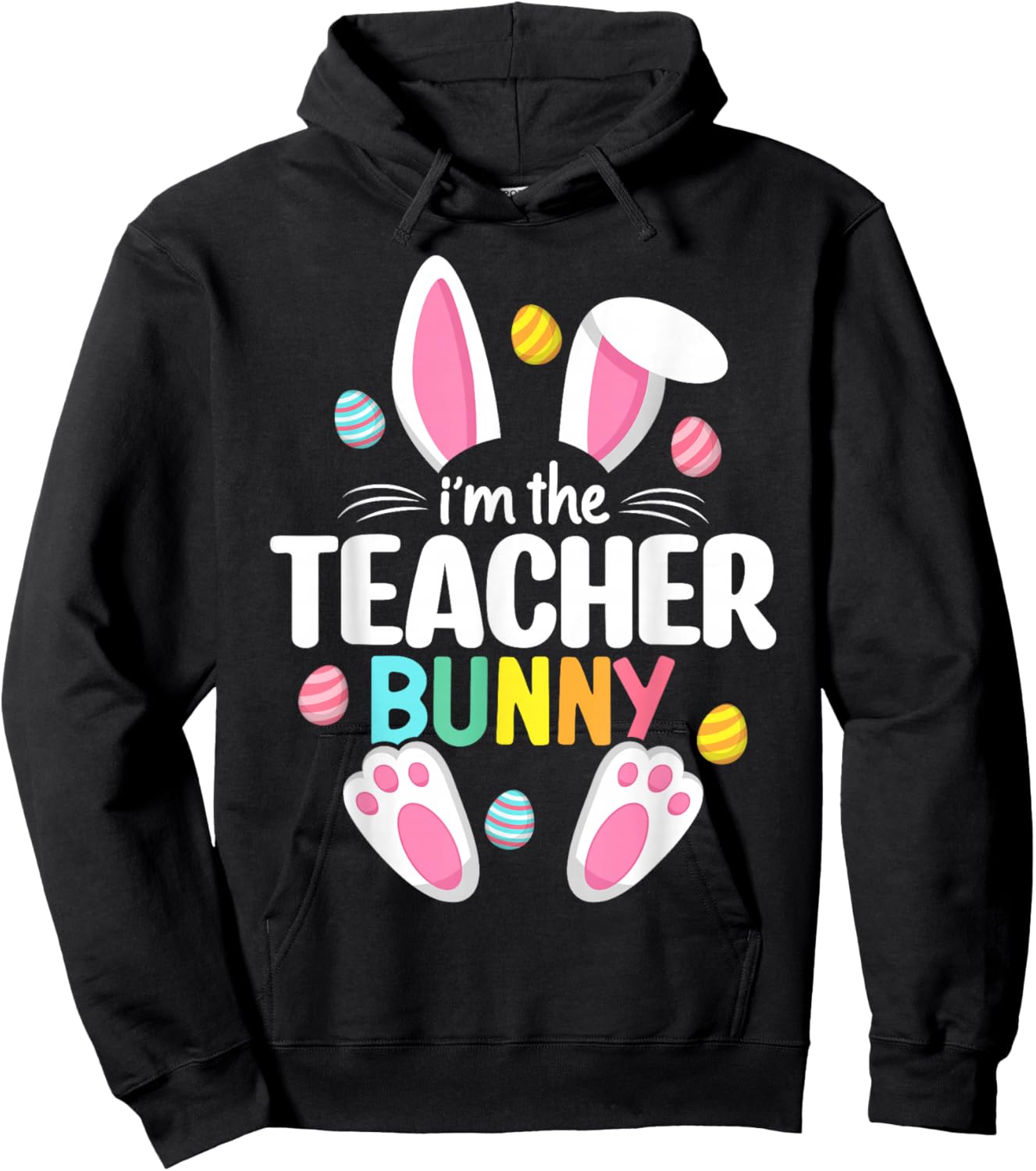 Easter Teacher Bunny Ears Teacher Life Easter Day Egg Women Small Hoodie - Hoodie | Black