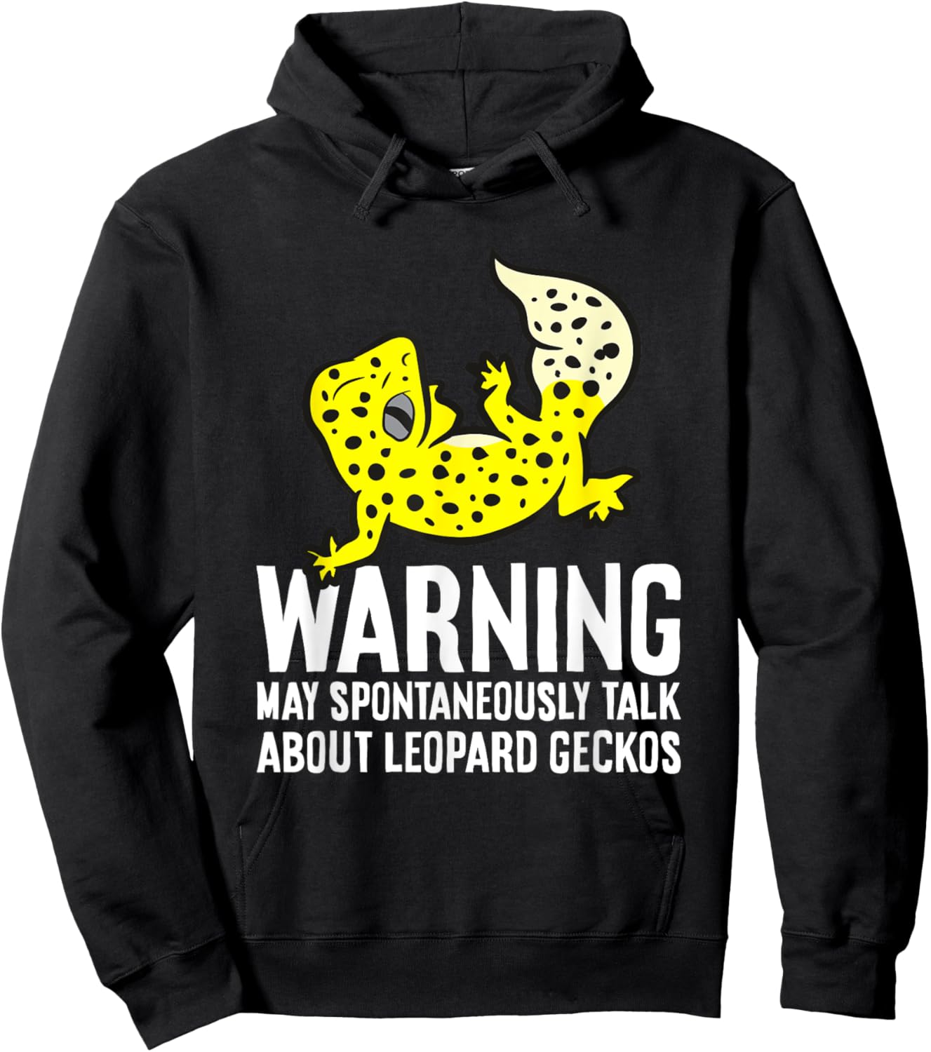 Leopard Gecko May Spontaneously Talk About Leopard Geckos Hoodie - Hoodie | Black