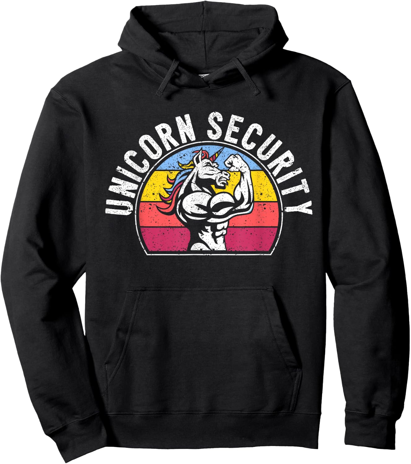 Unicorn Security Funny Costume Police Safety Guard Unicorns Hoodie - Hoodie | Black