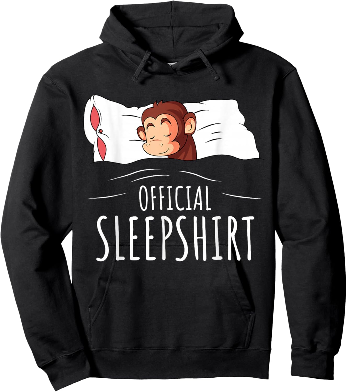Monkey Official Sleepshirt Hoodie - Hoodie | Black