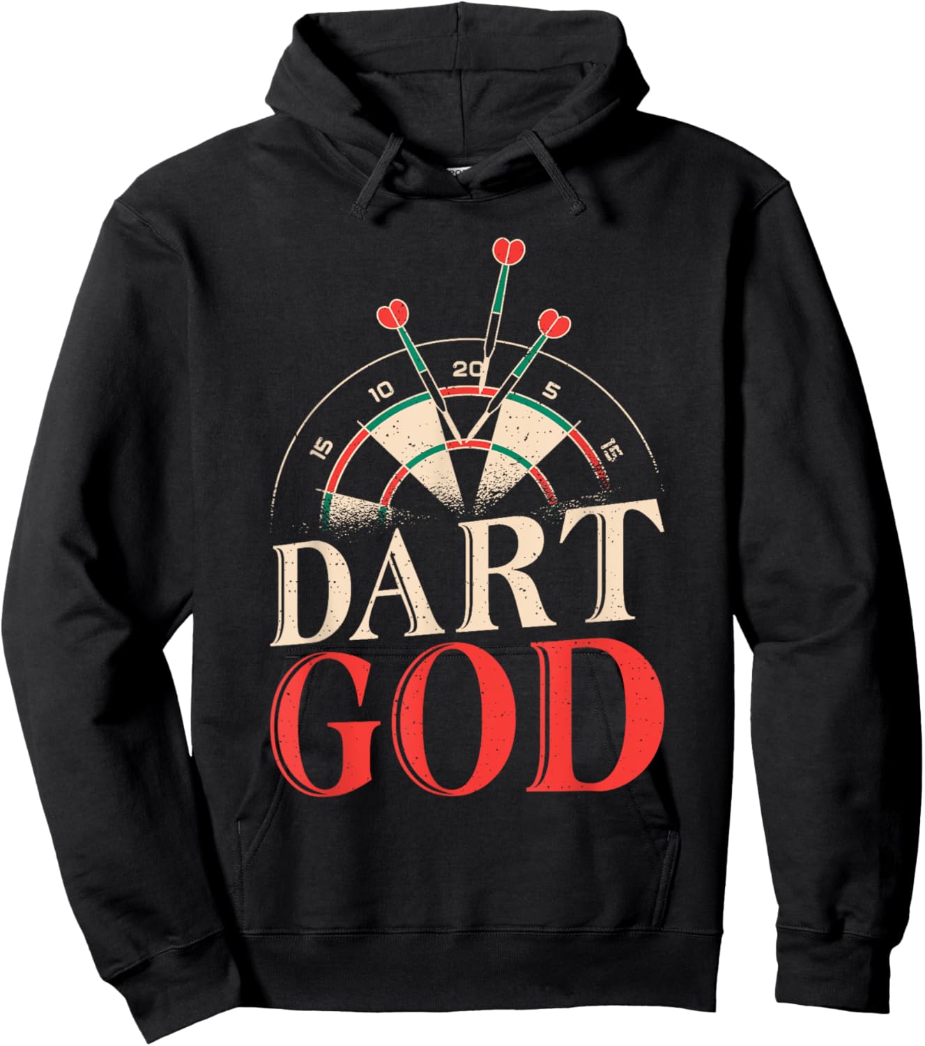 Dart God Pub Dart Player Hoodie - Hoodie | Black