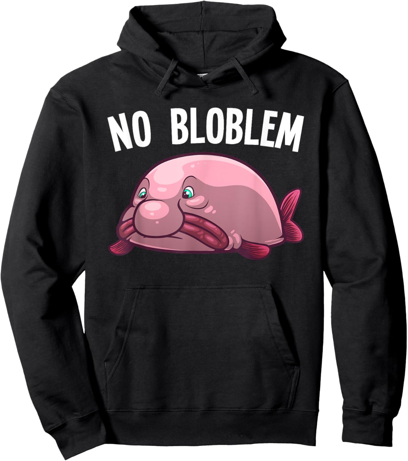 Funny Blobfish Design For Kids Men Women Blobfish Lovers Hoodie - Hoodie | Black