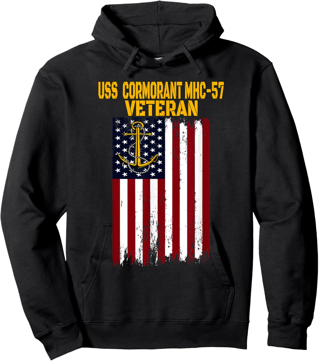 USS Cormorant MHC-57 Coastal Minehunters Veterans Day Hoodie - Hoodie | Black