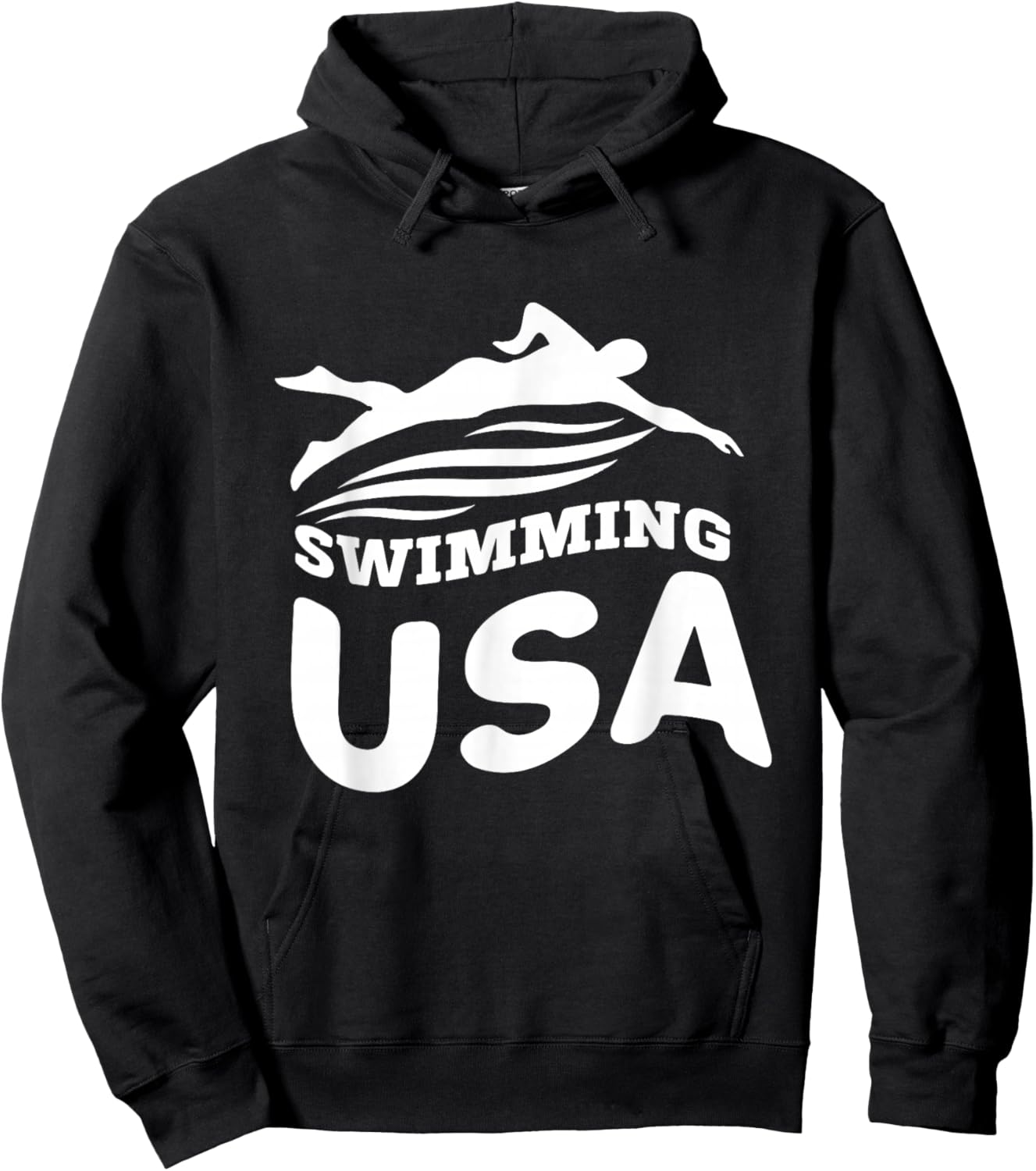 USA Swimming American Team Sport Athlete Support Hoodie - Hoodie | Black