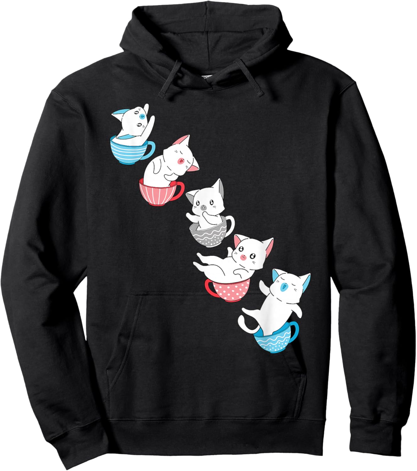 Transgender Flag Trans Pride Cat Animal Proud Transgender Hoodie - Hoodie | Black