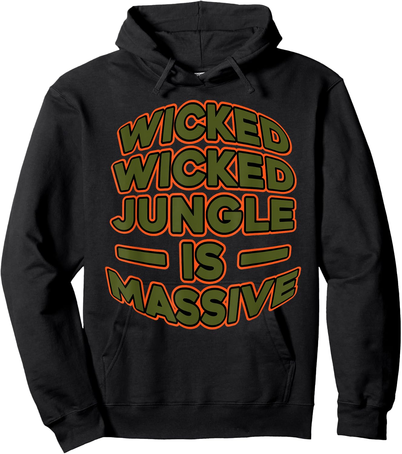 DNB Jungle Is Massive DrumNBass Junglist Hoodie - Hoodie | Black