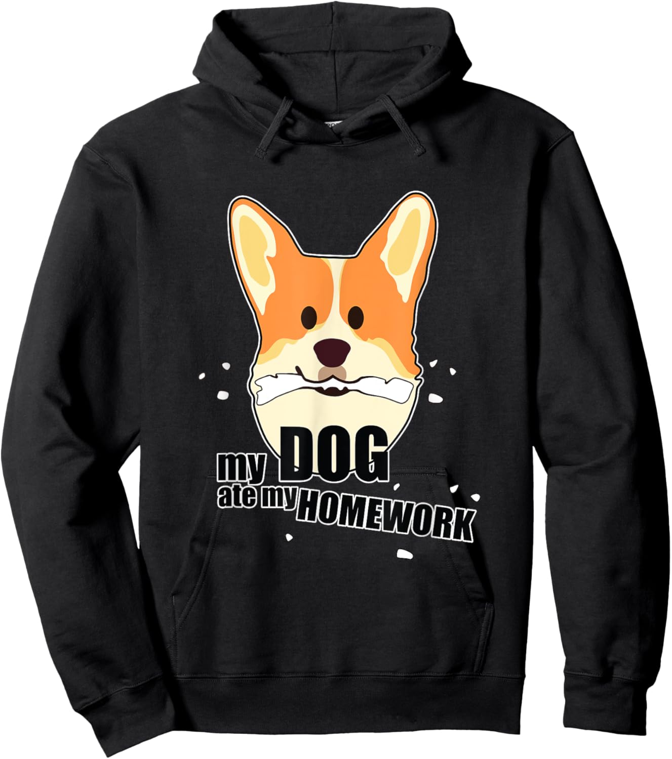 My Dog Ate My Homework - Back To School Women Kids Hoodie - Hoodie | Black