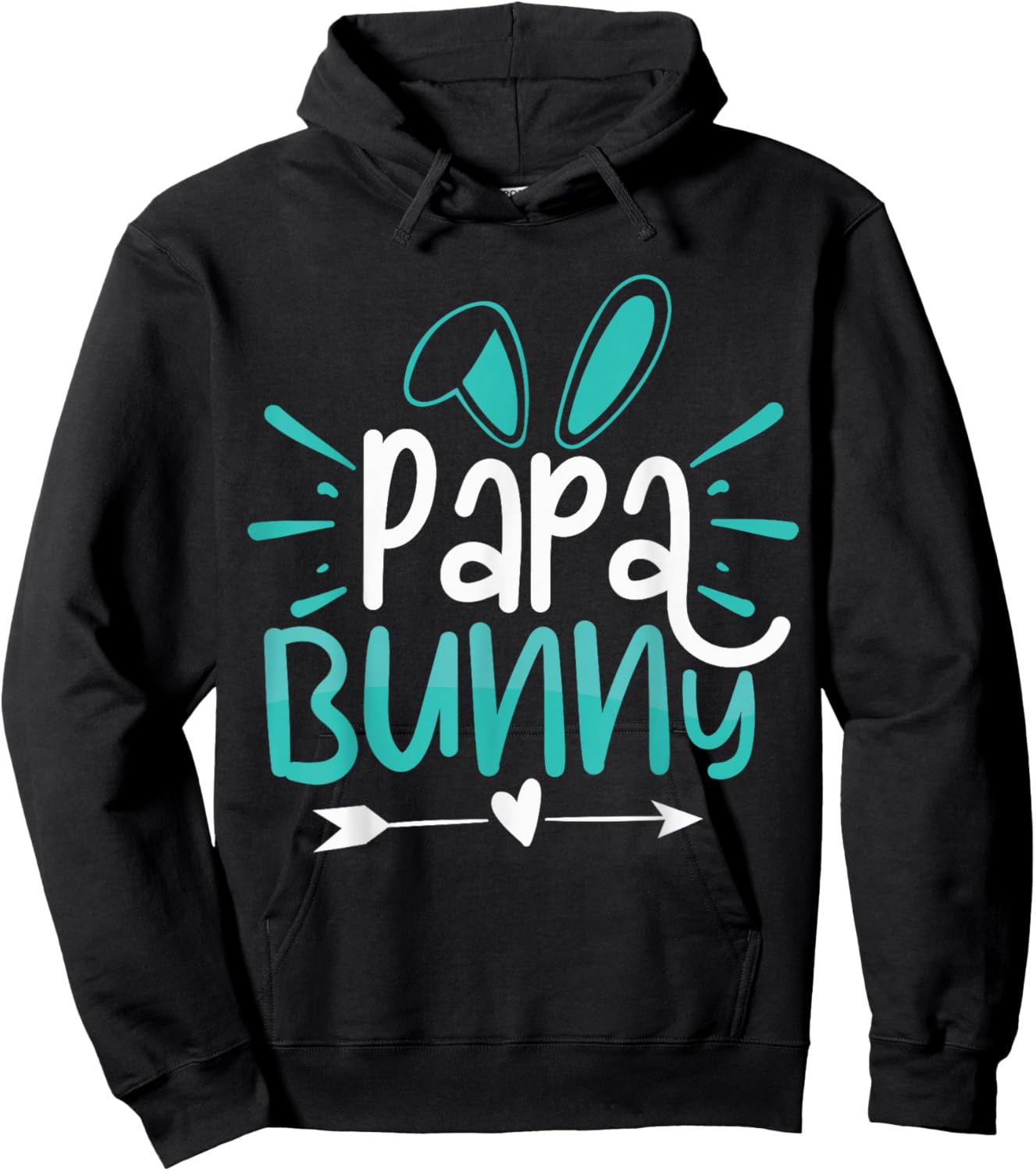 Papa Bunny Hoodie - Hoodie | Black