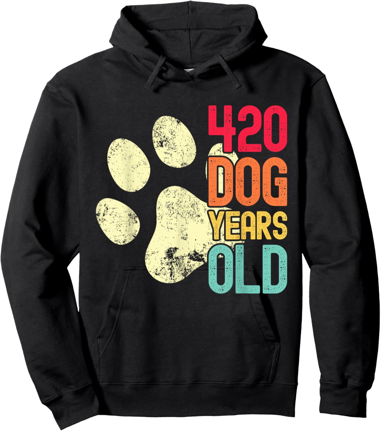 420 Dog Years Old Funny Dog Lovers 60th Birthday Women Hoodie - Hoodie | Black