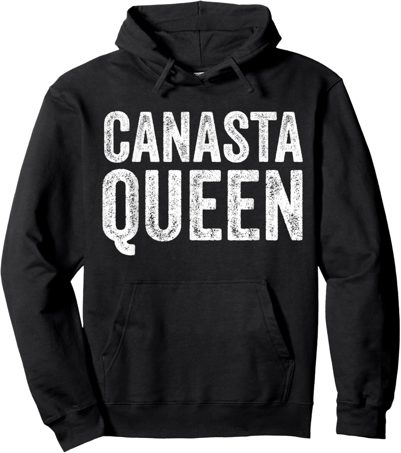 Canasta Queen Funny Canasta Card Games Player Vintage Hoodie - Hoodie | Black