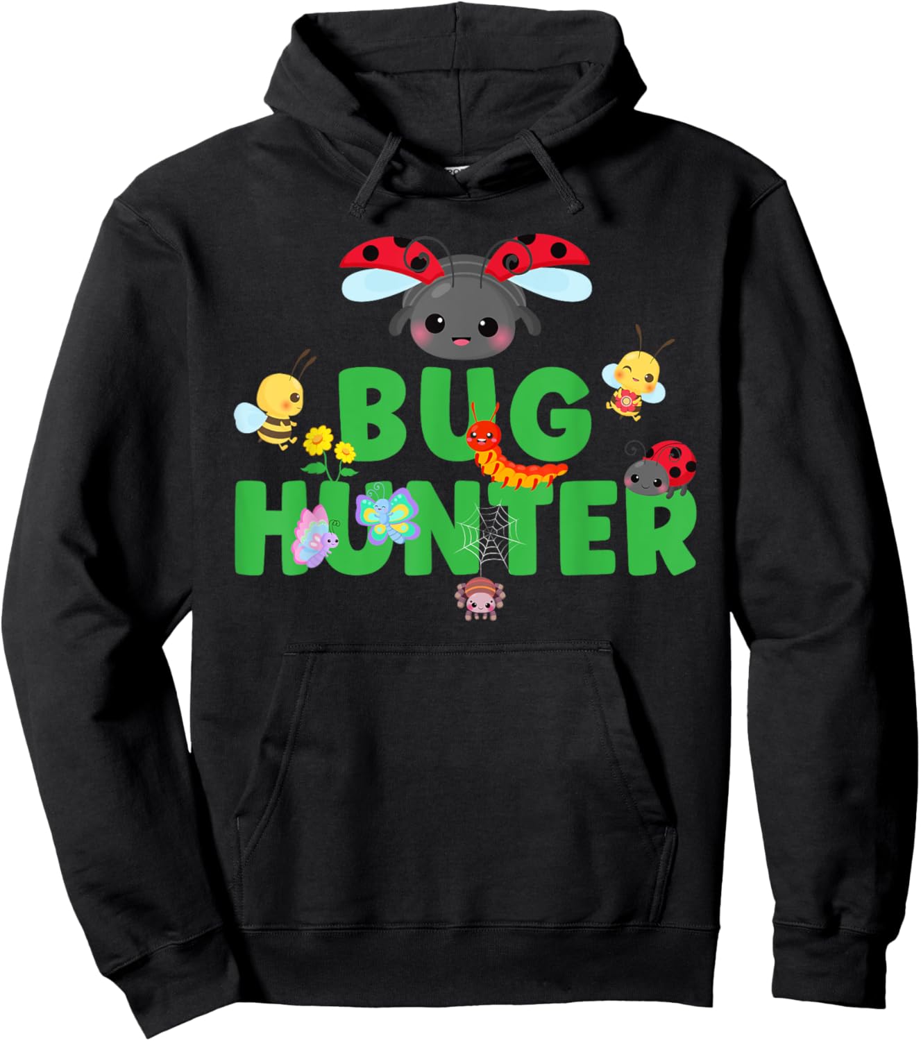 Bug Hunter Insect Lover Cute Funny Entomologist Hoodie - Hoodie | Black