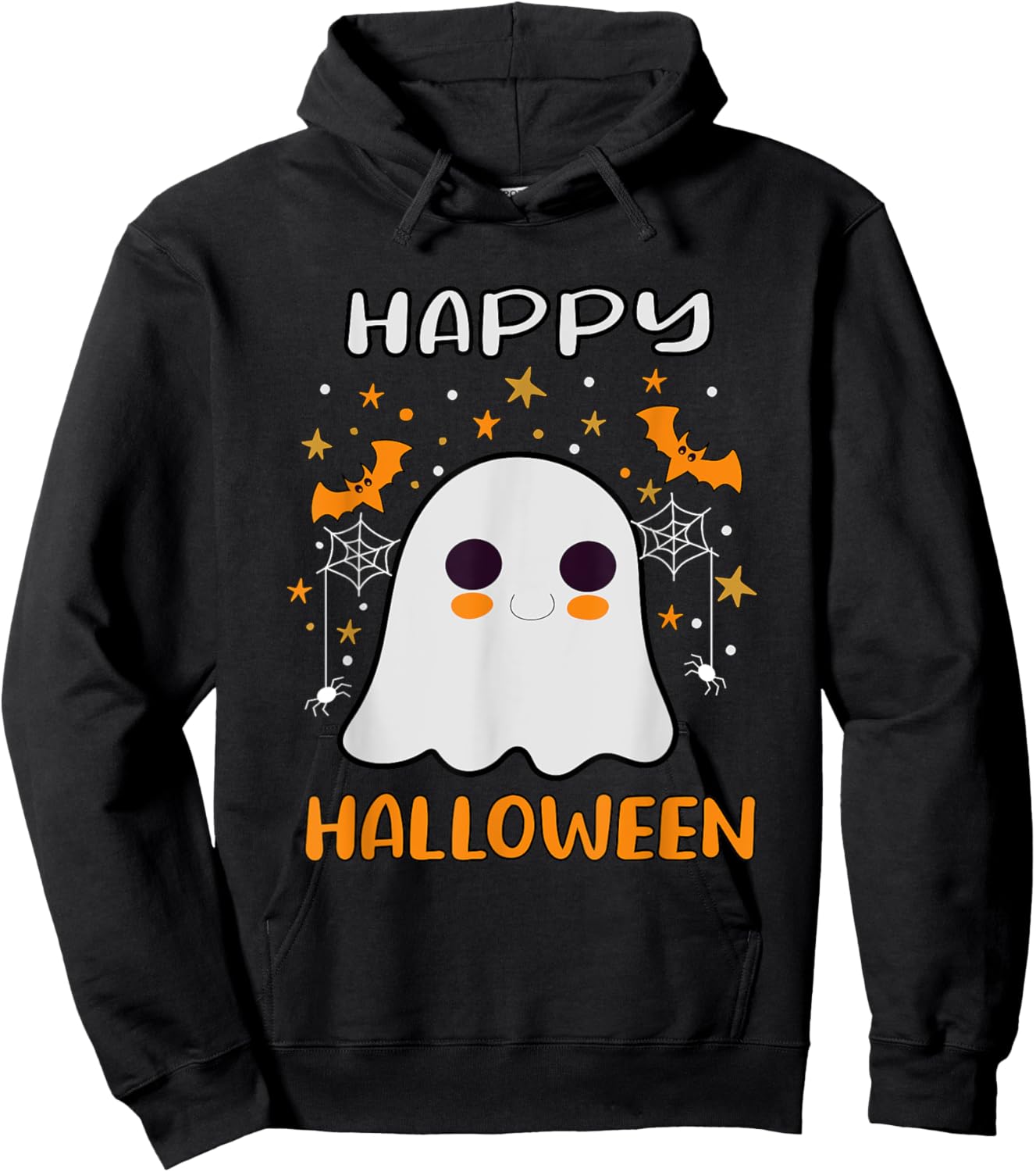 Happy Halloween Funny Halloween Ghost Cute Hoodie - Hoodie | Black