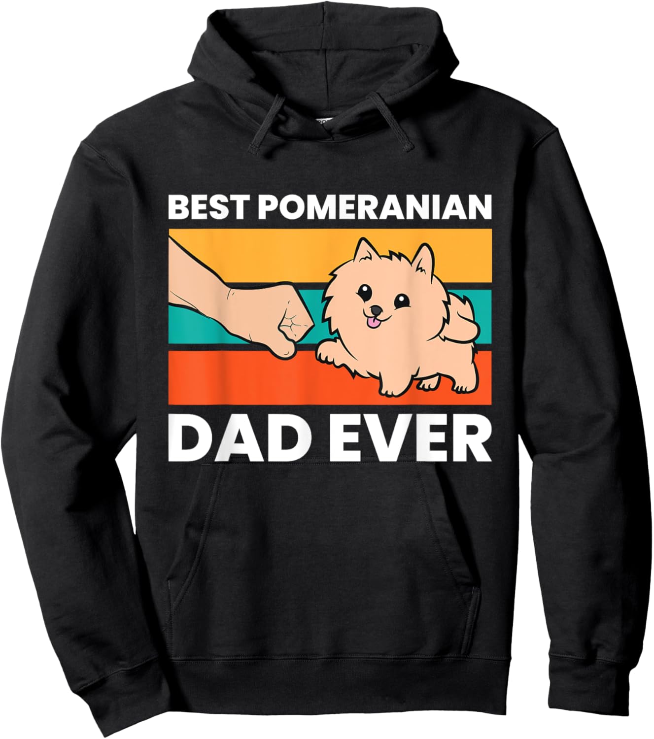 Pomeranian Dog Owner Best Pomeranian Dad Ever Hoodie - Hoodie | Black