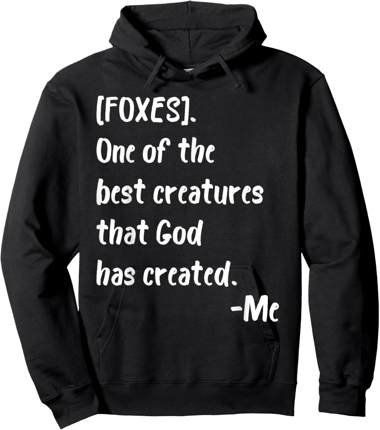 Foxes Lover Cute Religious Fox Saying Funny Definition Hoodie - Hoodie | Black