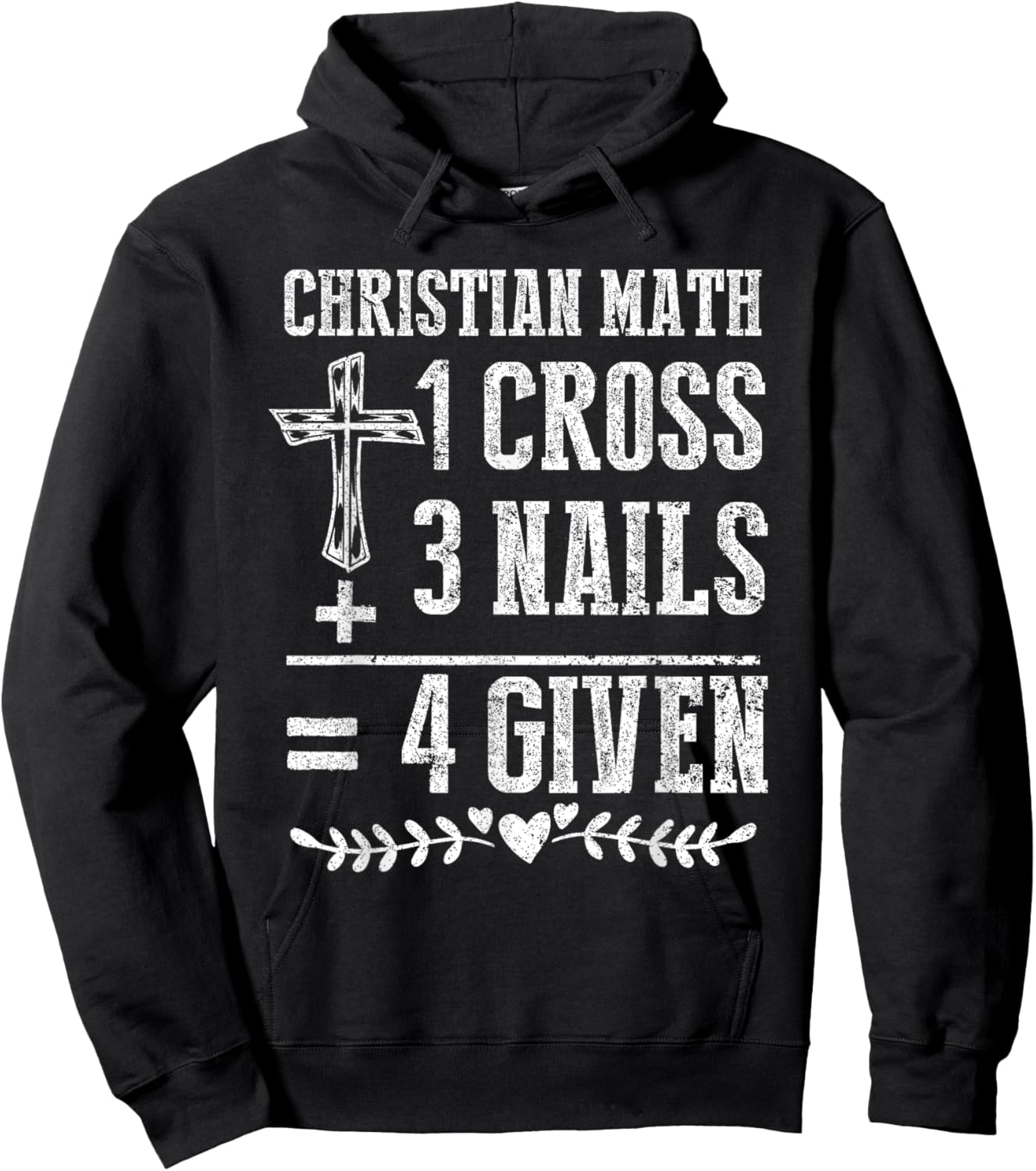 Christian Math God Worshiper Christ Follower Religion Hoodie - Hoodie | Black