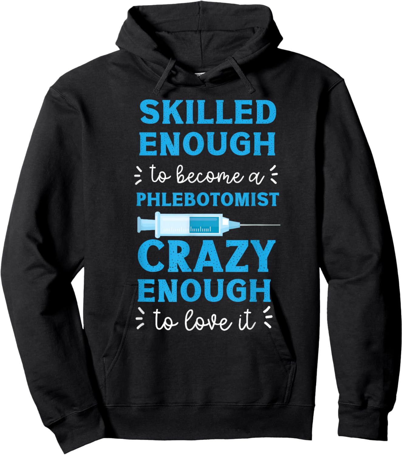 Funny Phlebotomy Lab HS0 Black Men's Classic Fit Short Sleeve Hoodie - Hoodie | Black