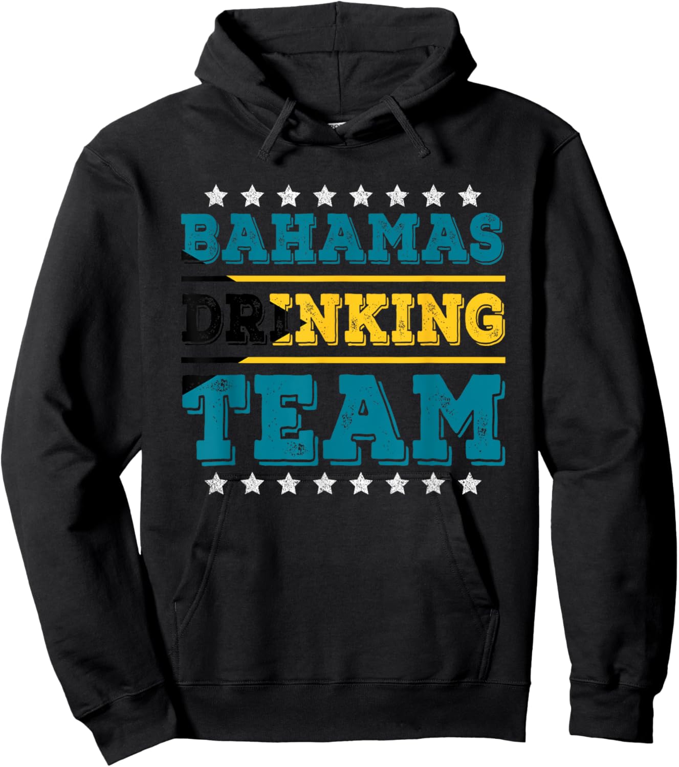 Bahamas Drinking Team Bahamian Flag Funny Drinking Hoodie - Hoodie | Black