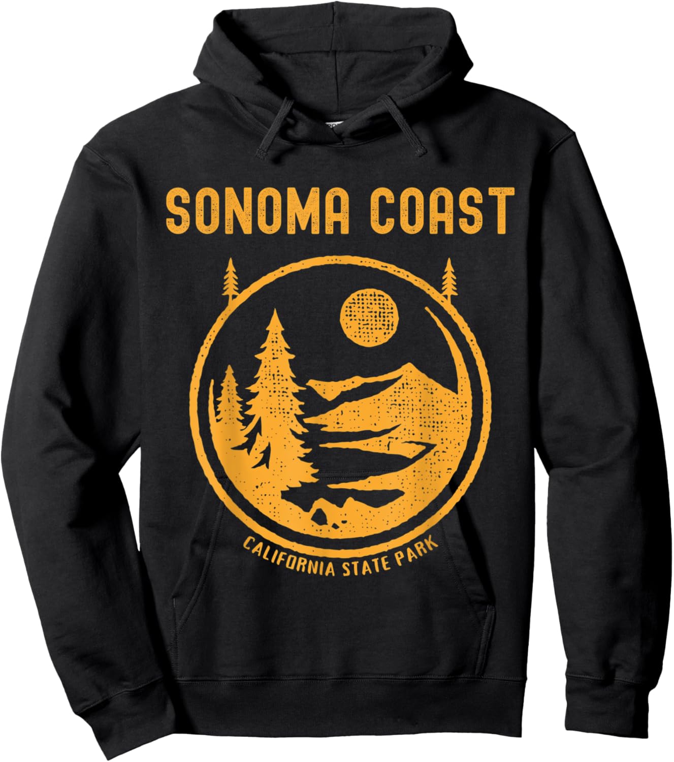 Sonoma Coast California State Park Hoodie - Hoodie | Black