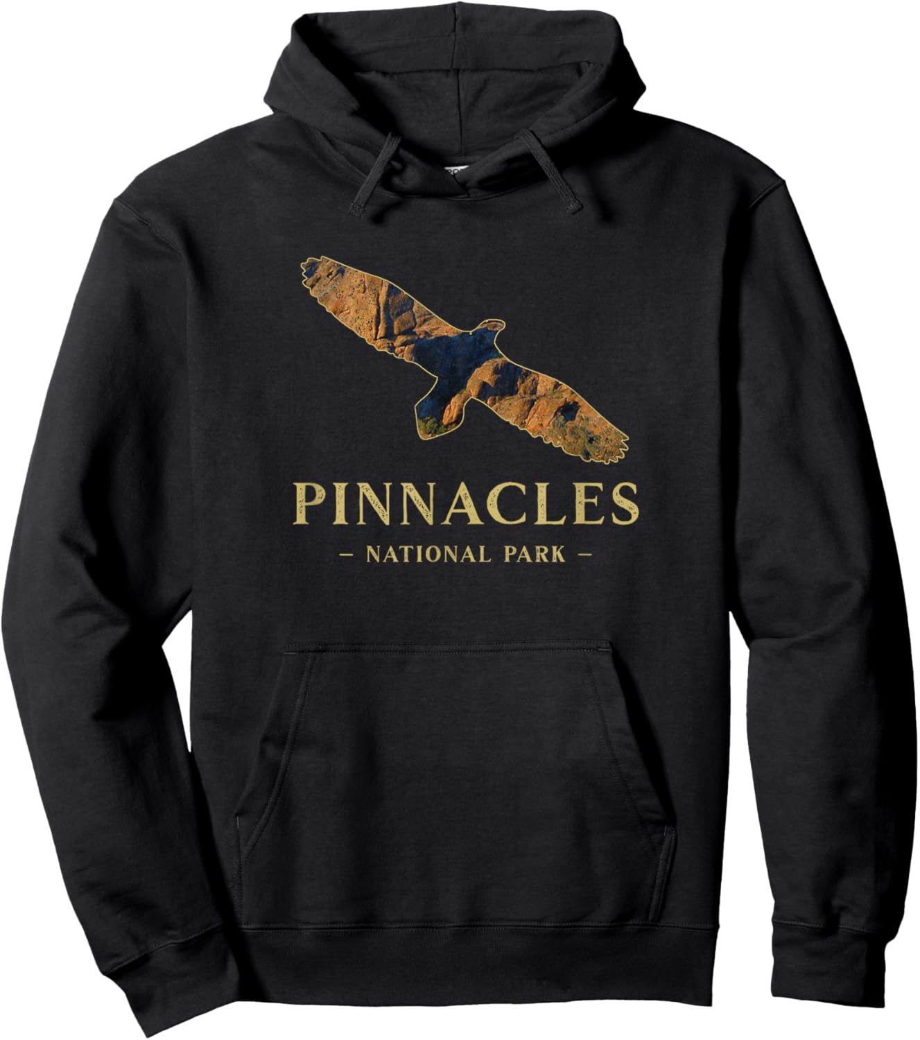 Pinnacles National Park California Condor Silhouette Birds Hoodie - Hoodie | Black