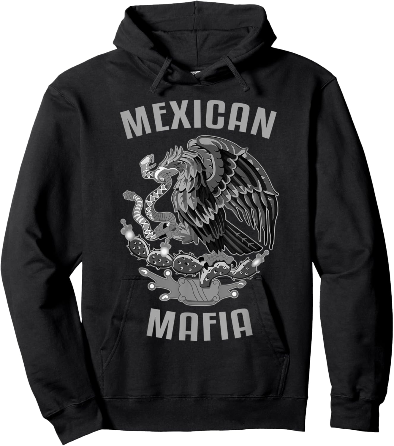 Mexican Mafia Mexico Eagle Hoodie - Hoodie | Black