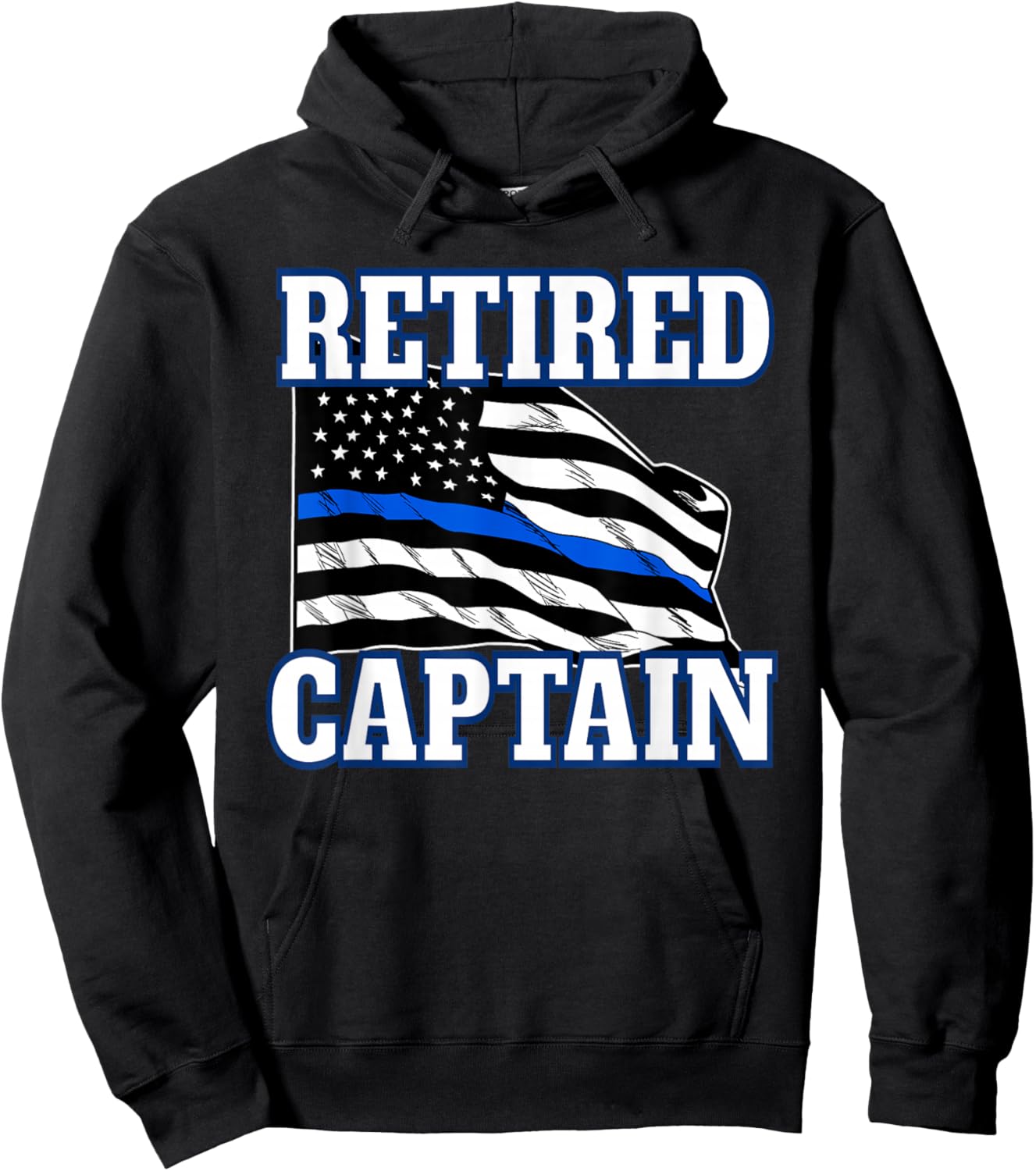 Retired Captain Police Officer Retirement Hoodie - Hoodie | Black