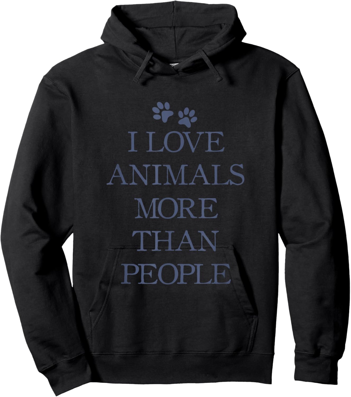 I love animals more than people Hoodie - Hoodie | Black