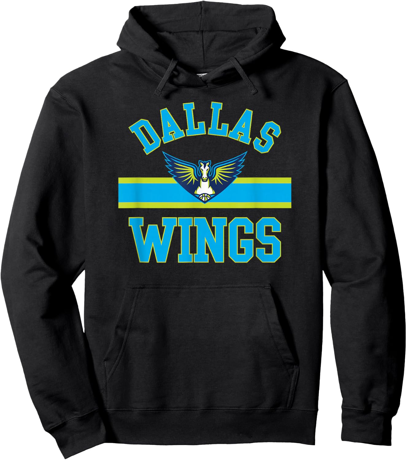 Dallas Wings WNBA Downtown - Black, Small, Classic Fit, Short Sleeve, , -Youth, Cotton Blend, Sports Fans, Adults Hoodie - Hoodie | Black