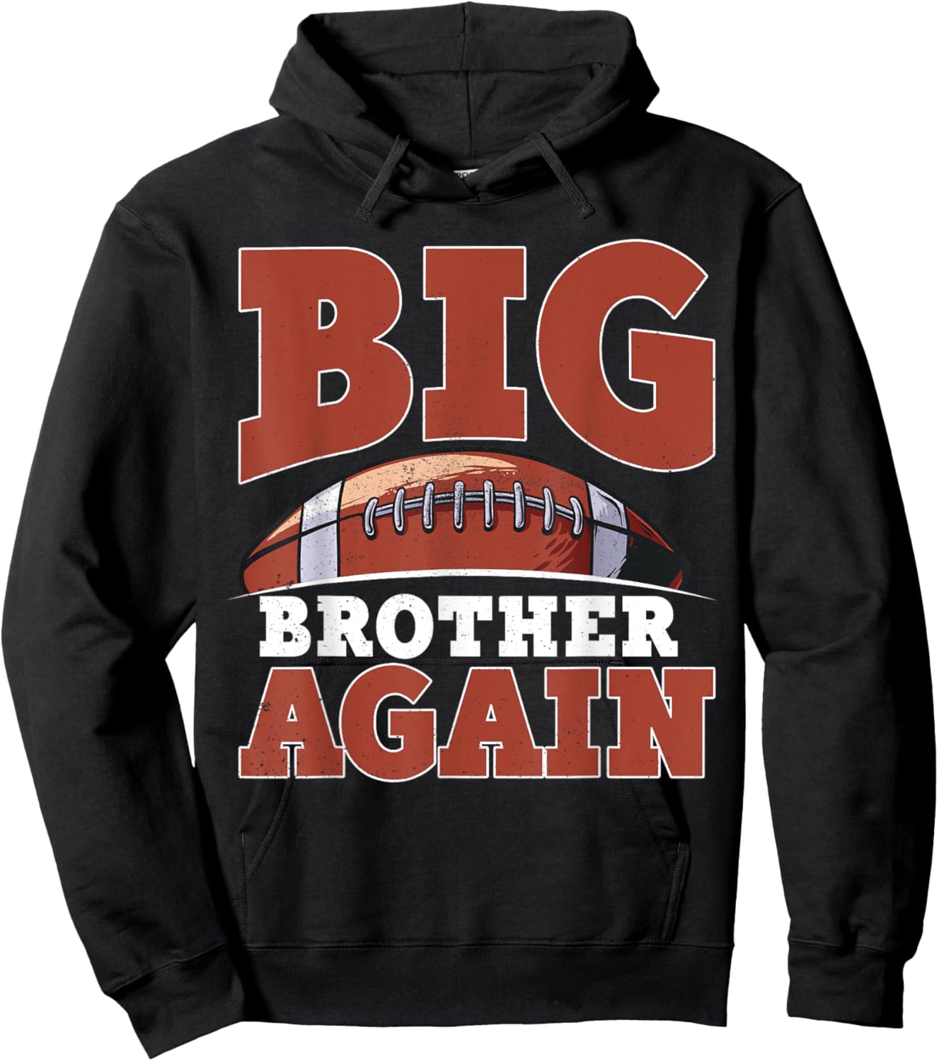 Big Bro Brother Again Shirt For Boys Men Football Players Hoodie - Hoodie | Black
