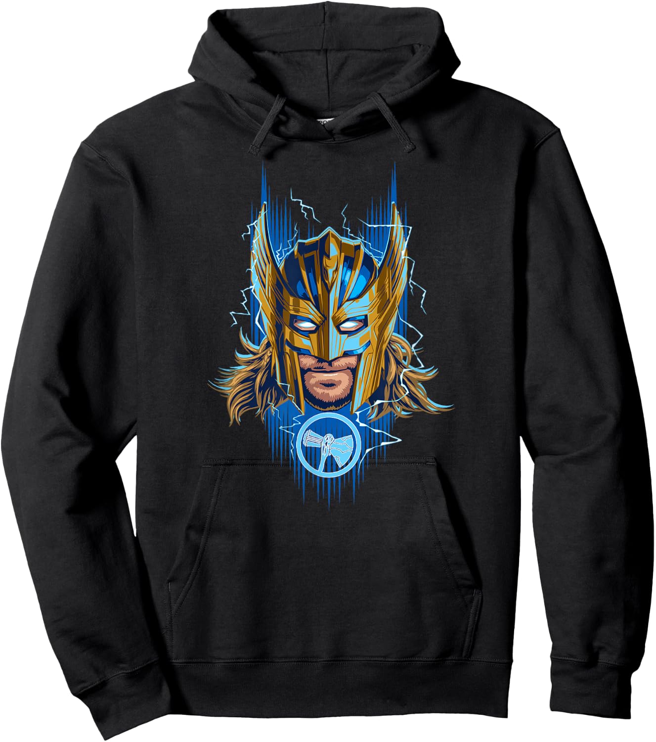 Marvel Thor: Love and Thunder Golden Armor Thor Hoodie - Hoodie | Black