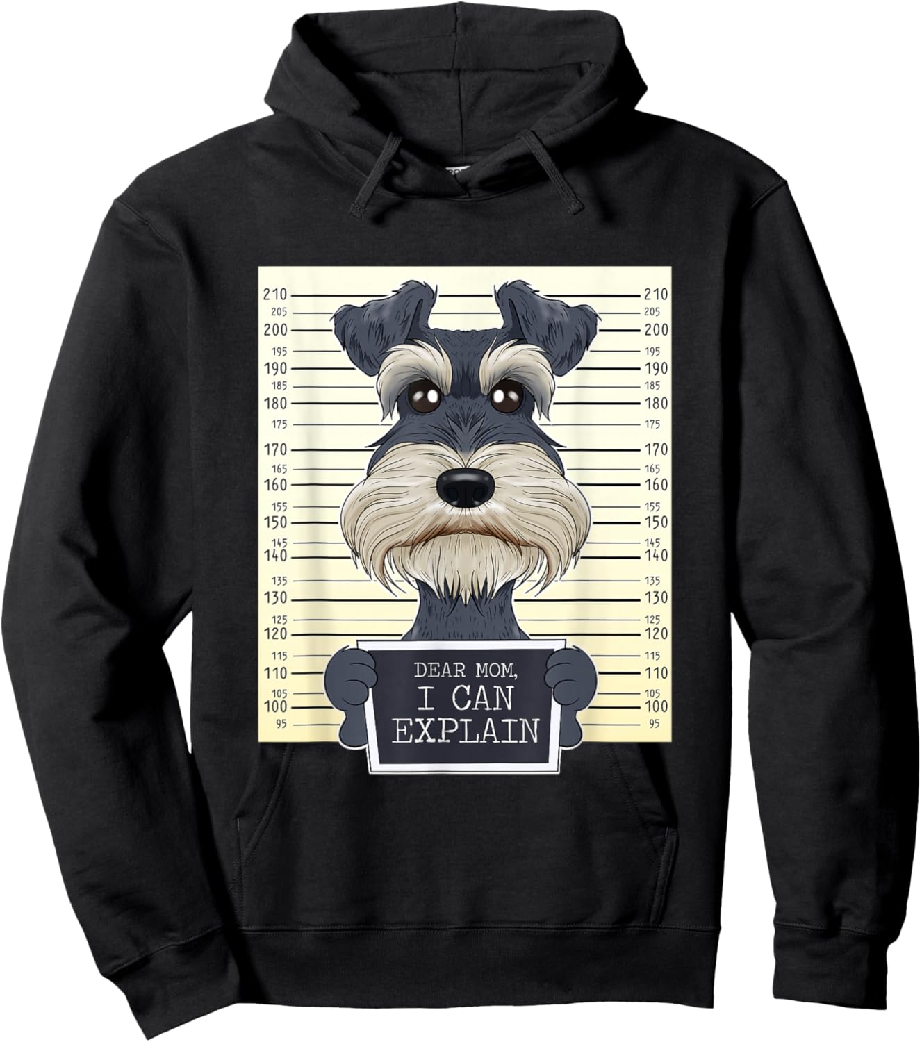 Funny Miniature Schnauzer Mom I Miniature Schnauzer Small Hoodie - Hoodie | Black