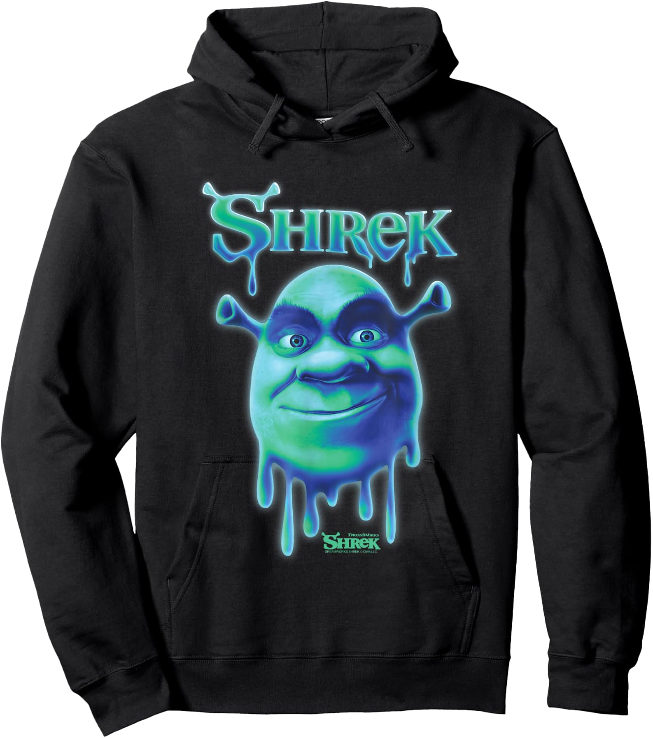 Shrek Slime Big Face Hoodie - Hoodie | Black