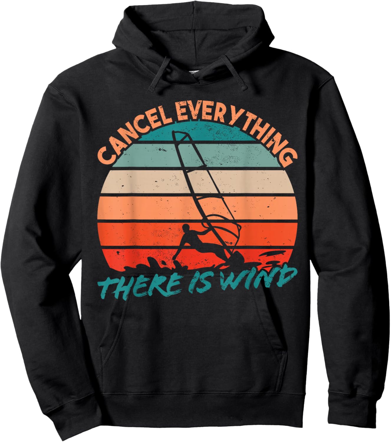 Surfer Surfboard - Windsurfer Windsurfing - Surfing Hoodie - Hoodie | Black