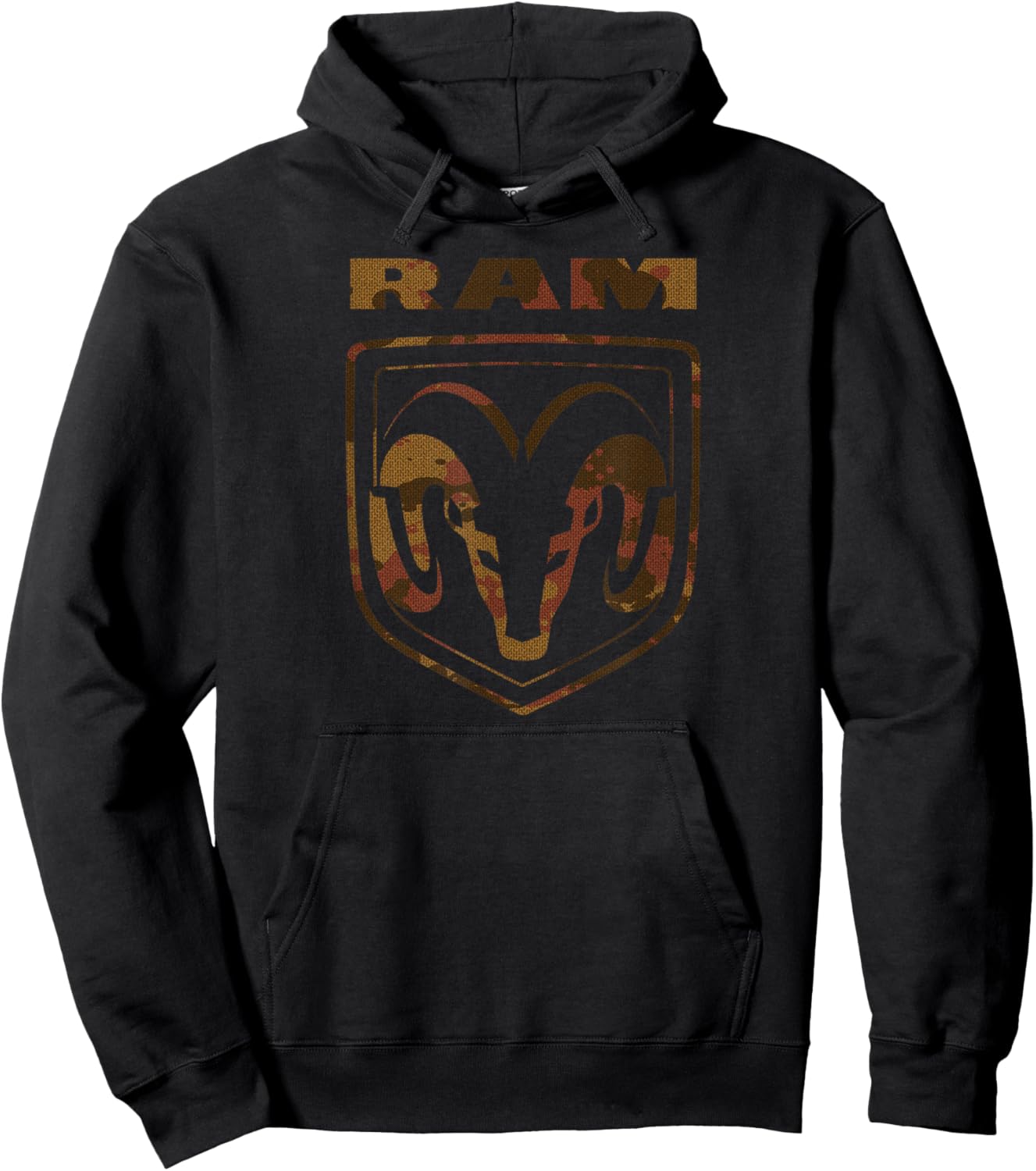 RAM Trucks Brown Camo Logo Hoodie - Hoodie | Black