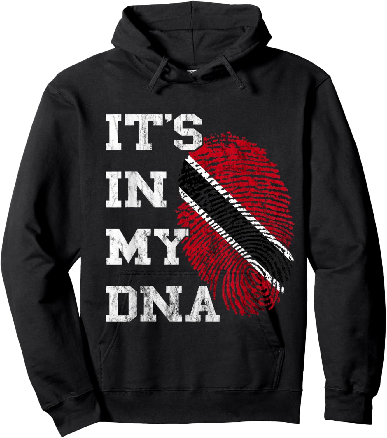 Trinidad and Tobago It's in My DNA Thumbmark Roots Hoodie - Hoodie | Black