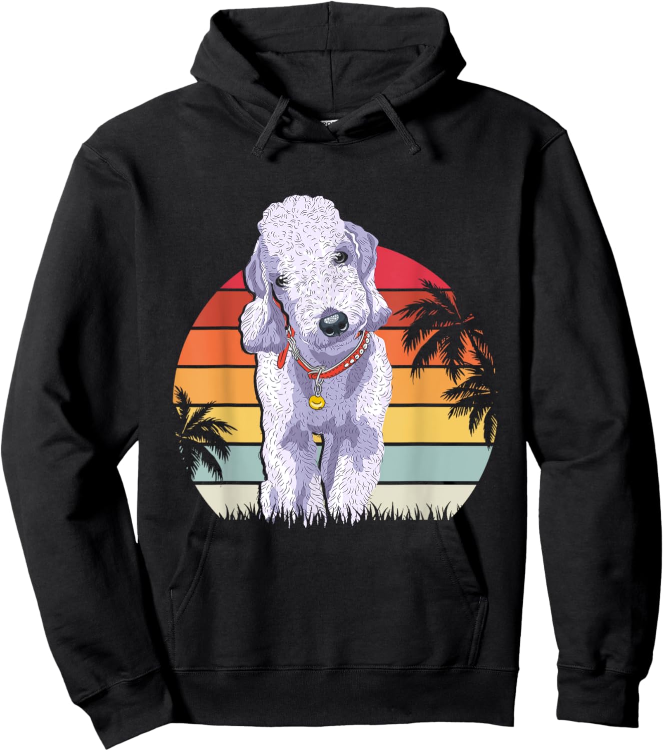 Bedlington Terrier Dog Clothes Women Kids Hoodie - Hoodie | Black