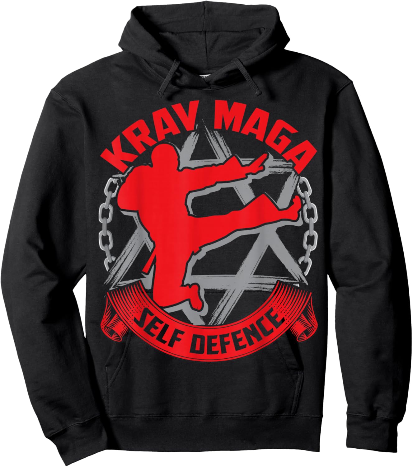 Krav MAGA Sport Isreali Sportswear Fight Self-Defence Hoodie - Hoodie | Black
