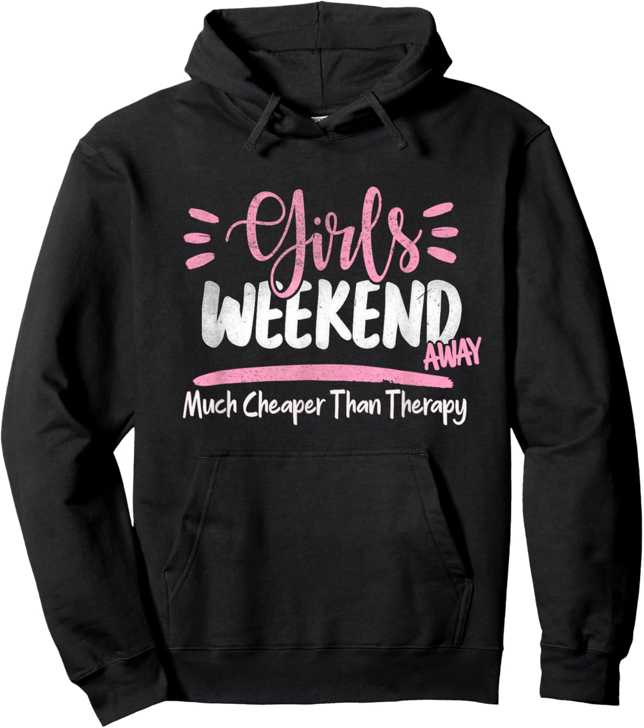 Girls Weekend 2022 Weekend Away Beaches Booze and Besties Hoodie - Hoodie | Black