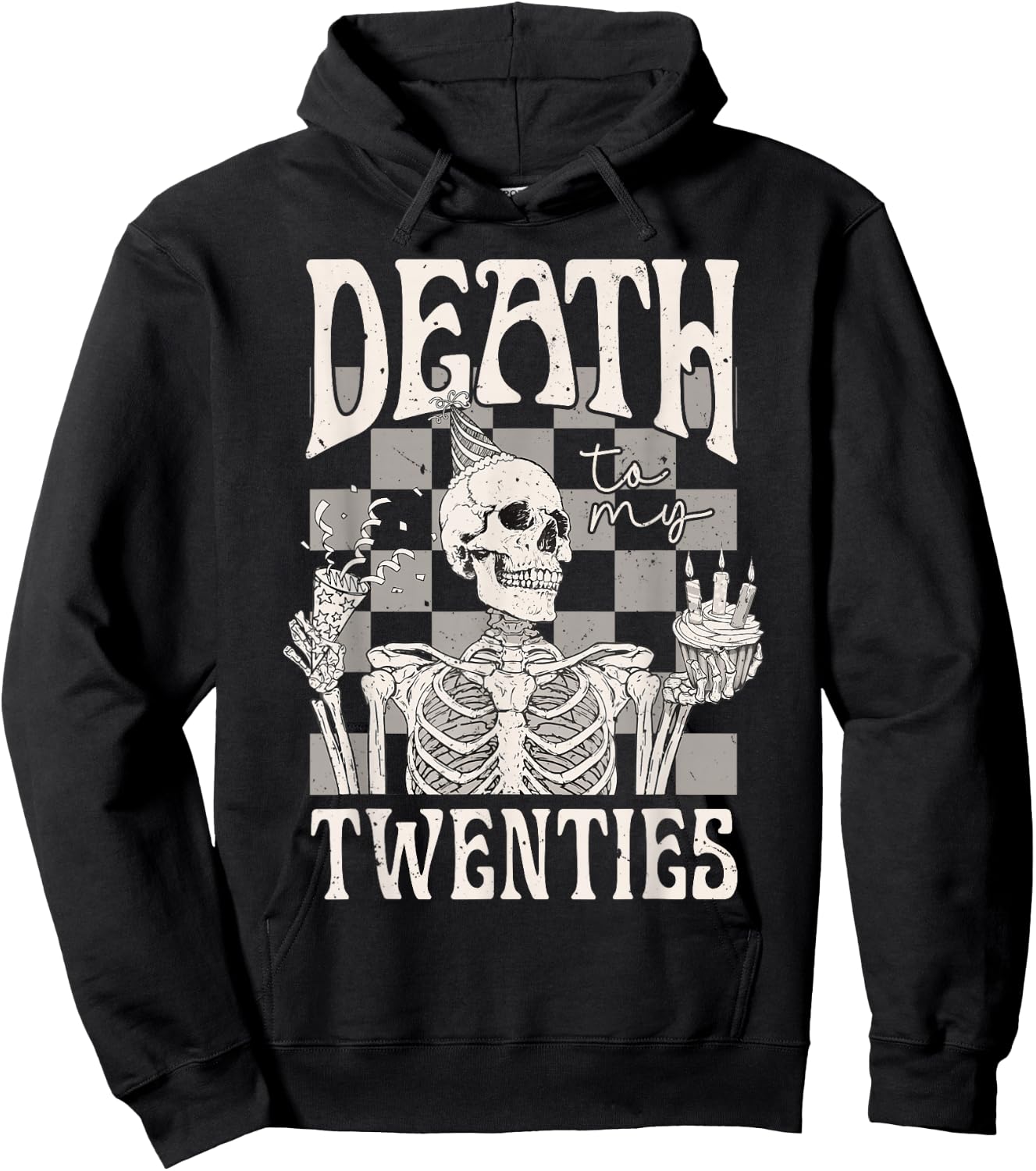 Death To My Twenties Funny R.I.P 20s Birthday Hoodie - Hoodie | Black