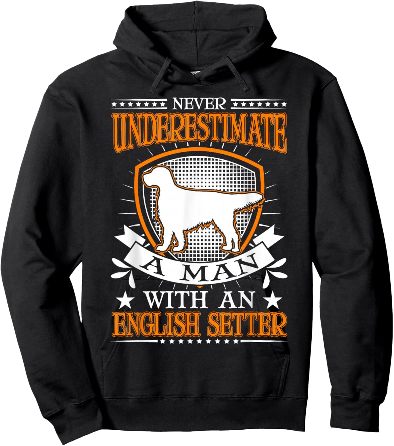 English Setter Man Hoodie - Hoodie | Black