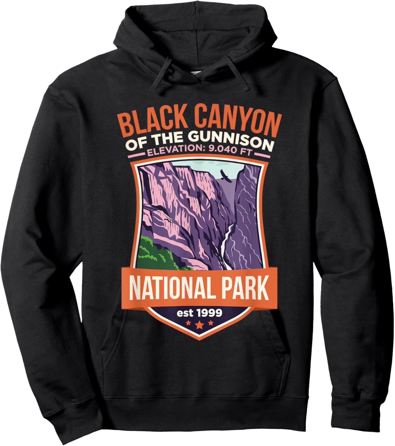 Black Canyon of the Gunnison National Park US Colorado Hoodie - Hoodie | Black