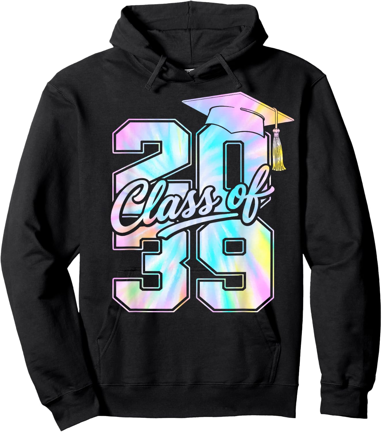 Class of 2039 Grow with Me First Day of School Graduation Hoodie - Hoodie | Black