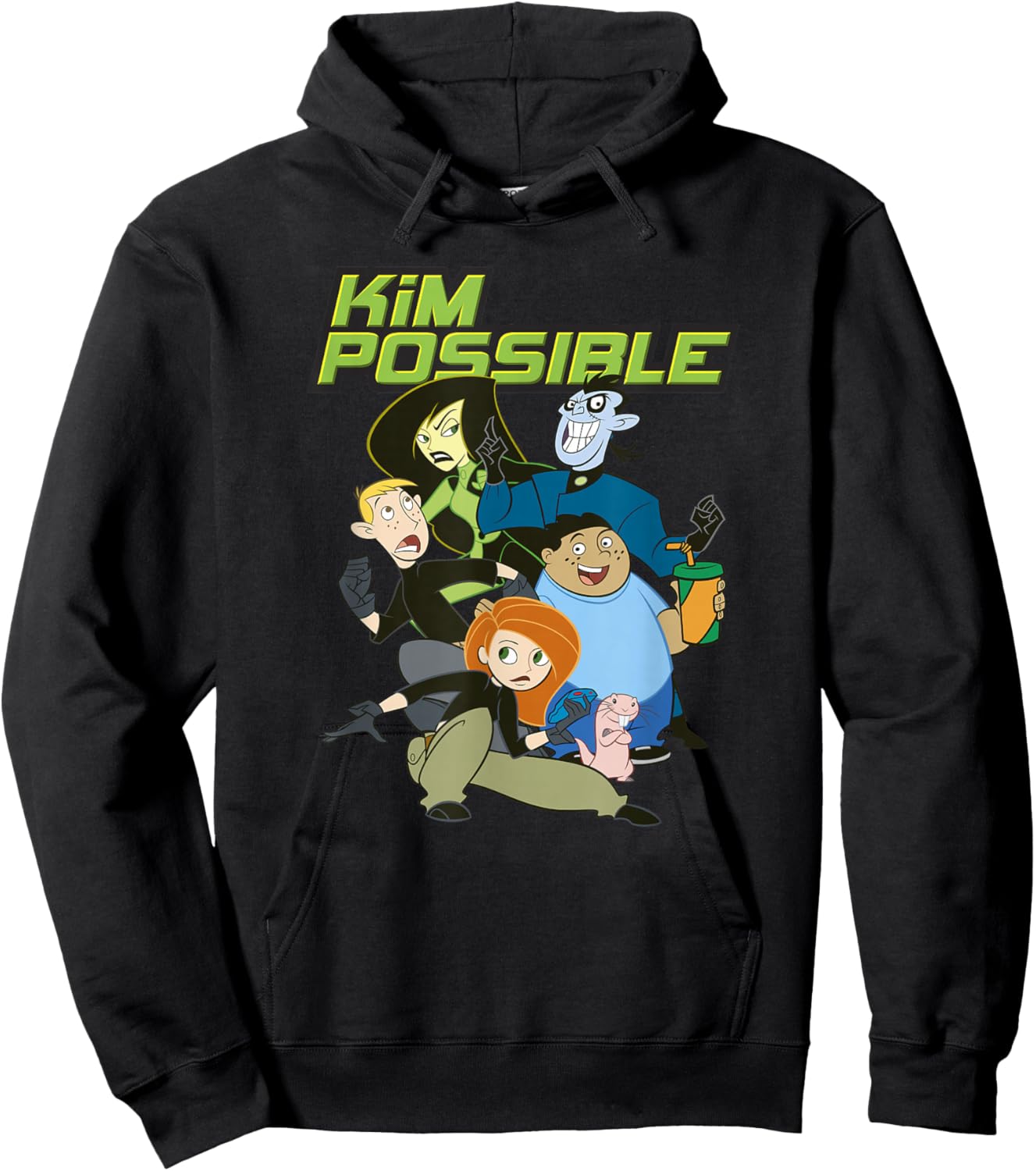 Disney Kim Possible Group Character Poster Hoodie - Hoodie | Black