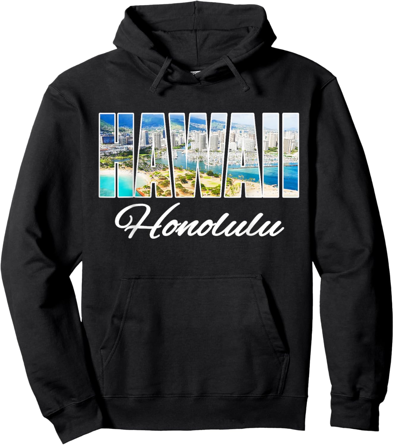 Hawaii Honolulu Beach Hawaiian Island Hoodie - Hoodie | Black