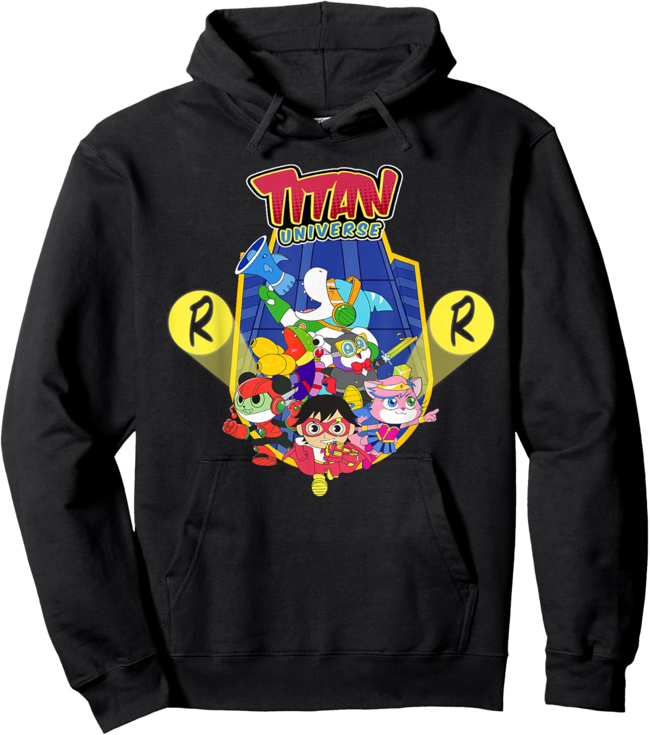 Ryan's World Titan Universe Red Titan and Team Hoodie - Hoodie | Black